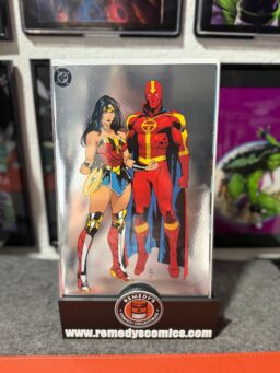 JUSTICE LEAGUE UNLIMITED #17 CVR H DAN MORA CORNER BOX SPOT FOIL VAR