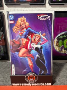 DC MARVEL SUPERMAN SPIDER-MAN #1 (ONE SHOT) CVR N J SCOTT CAMPBELL SUPERGIRL & SPIDER-GWEN CARD STOCK VAR