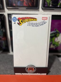 DC MARVEL SUPERMAN SPIDER-MAN #1 (ONE SHOT) CVR Z BLANK CARD STOCK VAR