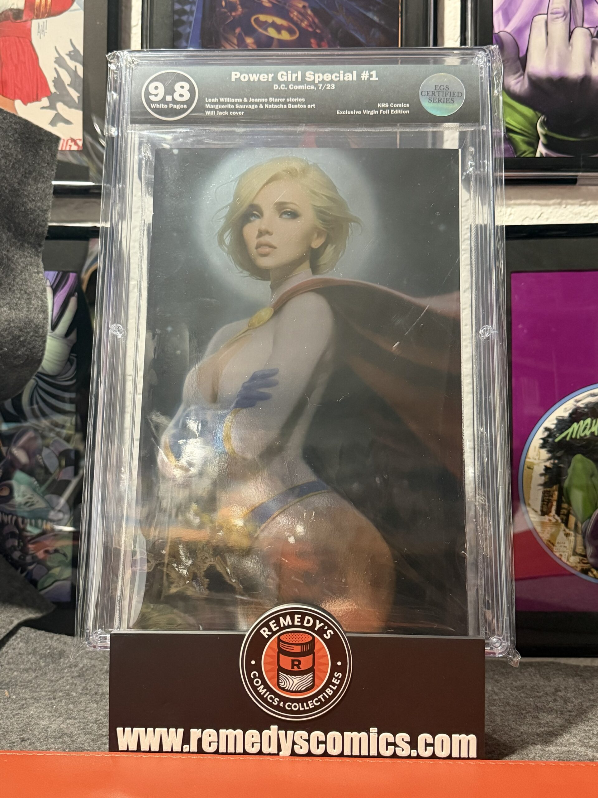 ALL STAR COMICS #58 EGS 9.8 BLIND BAG WILL JACK POWER GIRL VIRGIN VARIANT LE 500 - Graded Slab