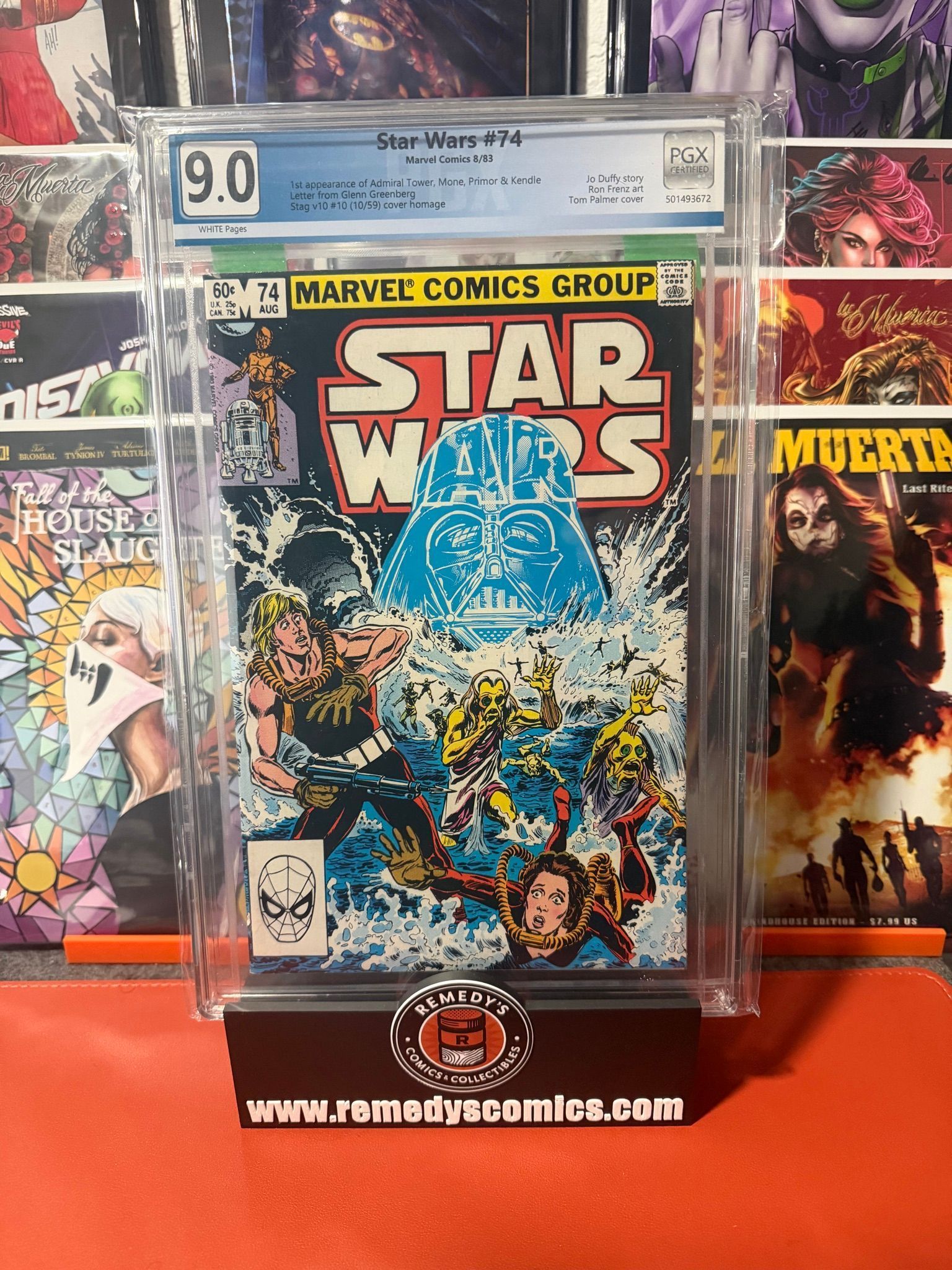 Star Wars #74 - Tom Palmer - Stag v10 #10 (10/59) Cover Homage - 1st Appearance of Adm Tower, Mone, Primor, & Kendle - PGX 9.0
