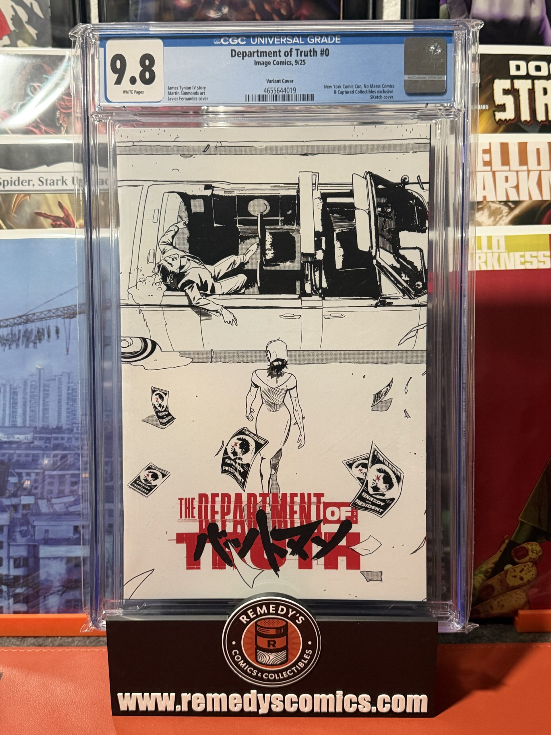 Department of Truth 0 "Sketch Death Walk" NYCC Exclusive LTD 350 - CGC 9.8