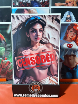 Keys Comics #1 - Princess Jasmin - CVR D - LTD 100 - Topless Cosplay - Pin-Up Gallery