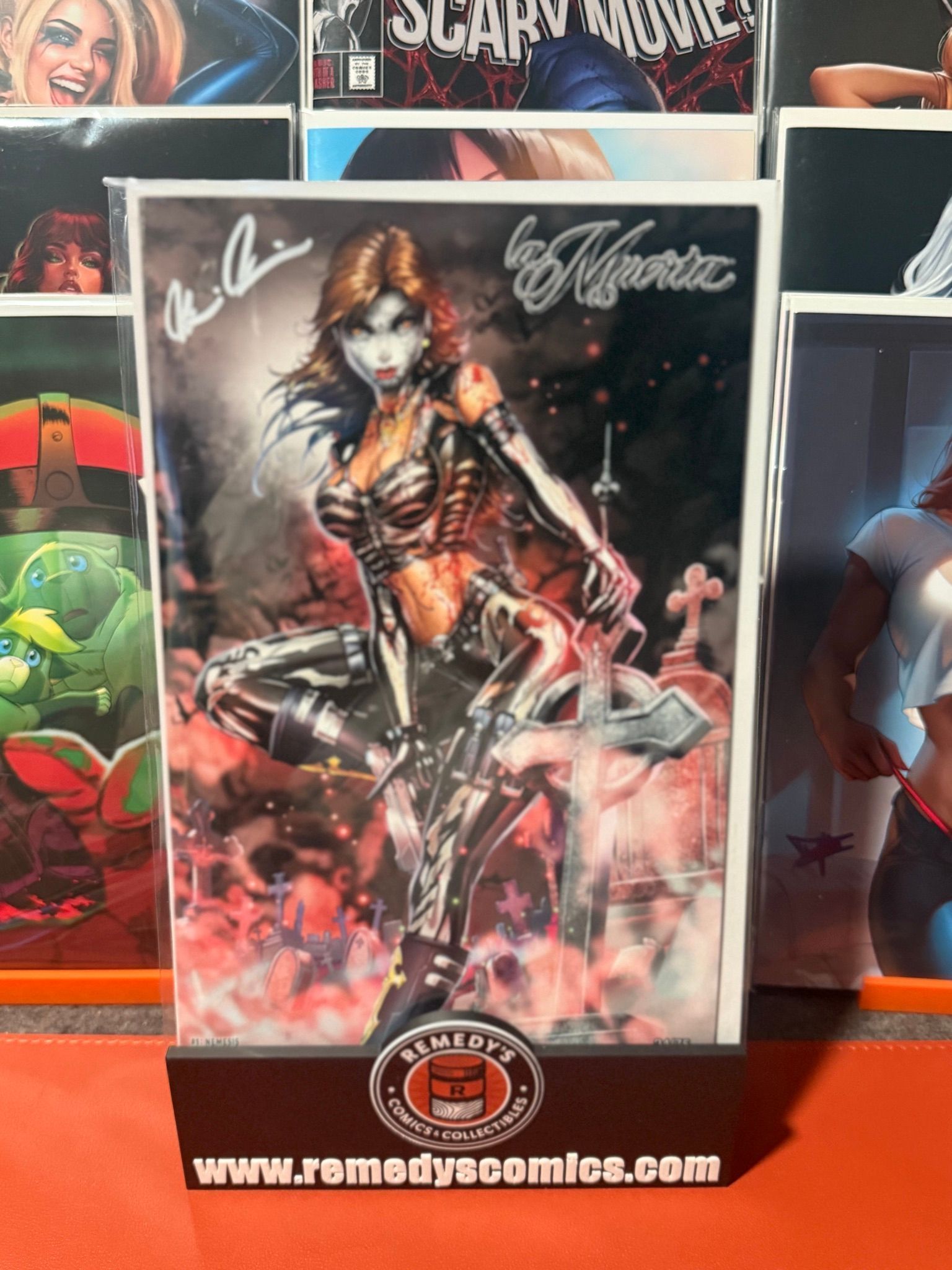 La Muerta: Nemesis #1 - Grave Magic Battle Damaged Edition - LTD 75 - Signed By Brian Pulido W/COA
