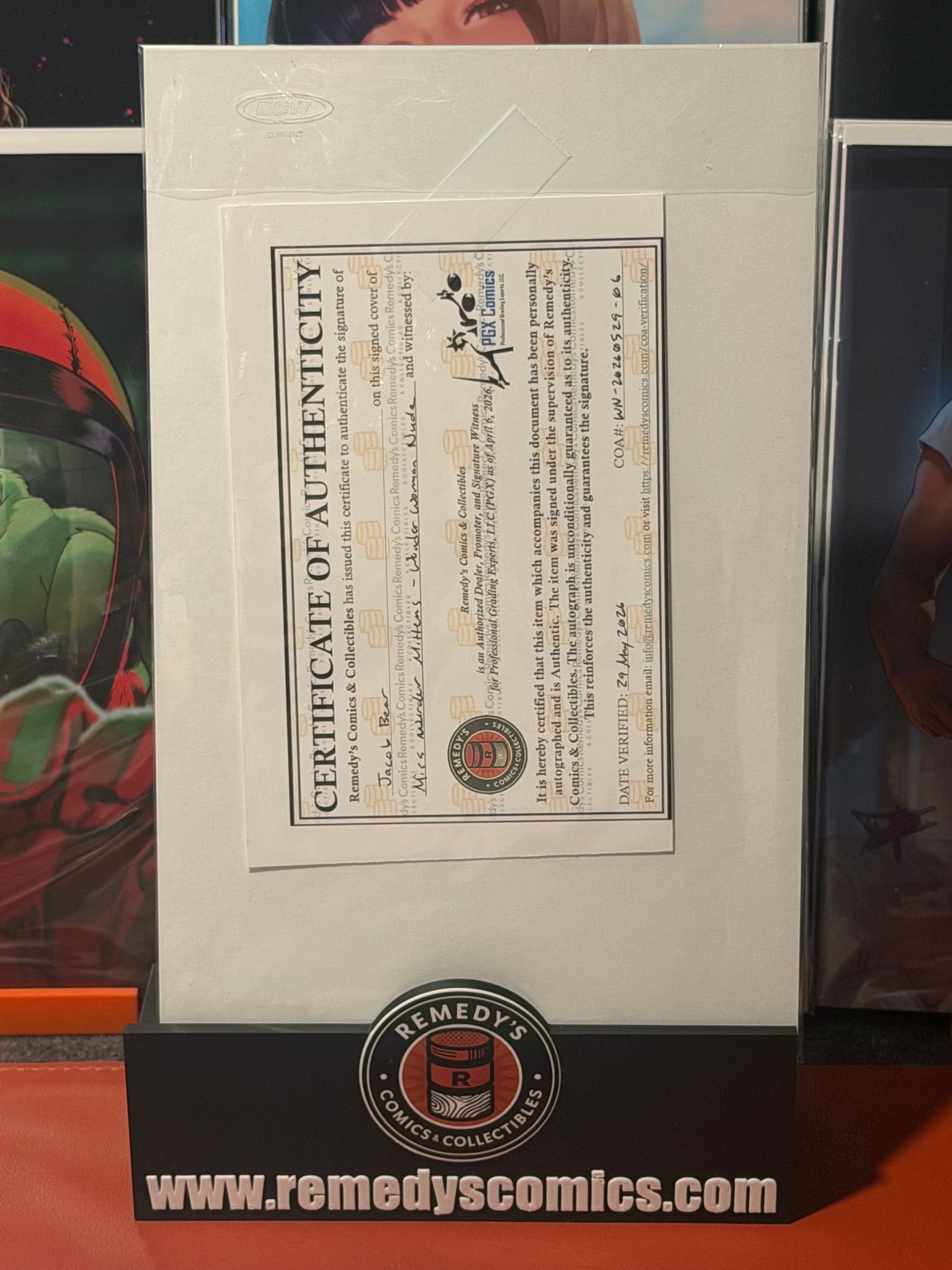 Miss Murder Mittens - Wonder Woman Cosplay Set - Signed by Jacob Bear w/COA - Image 3