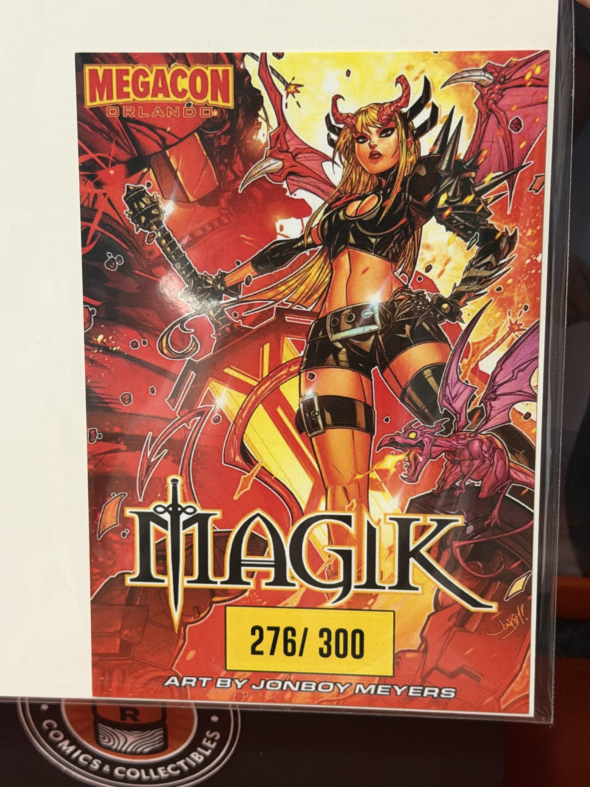 Magik #1 - MegaCon - Demon Virgin Variant - Retailer Exclusive - Signed by Jon Meyers w/COA - LTD 300 - Image 3