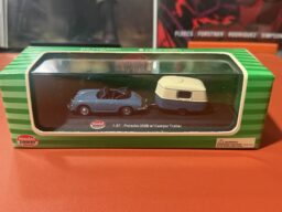 Model Power - Porsche 356B w/Camper Trailer - Scale 1:87 - Item 19694
