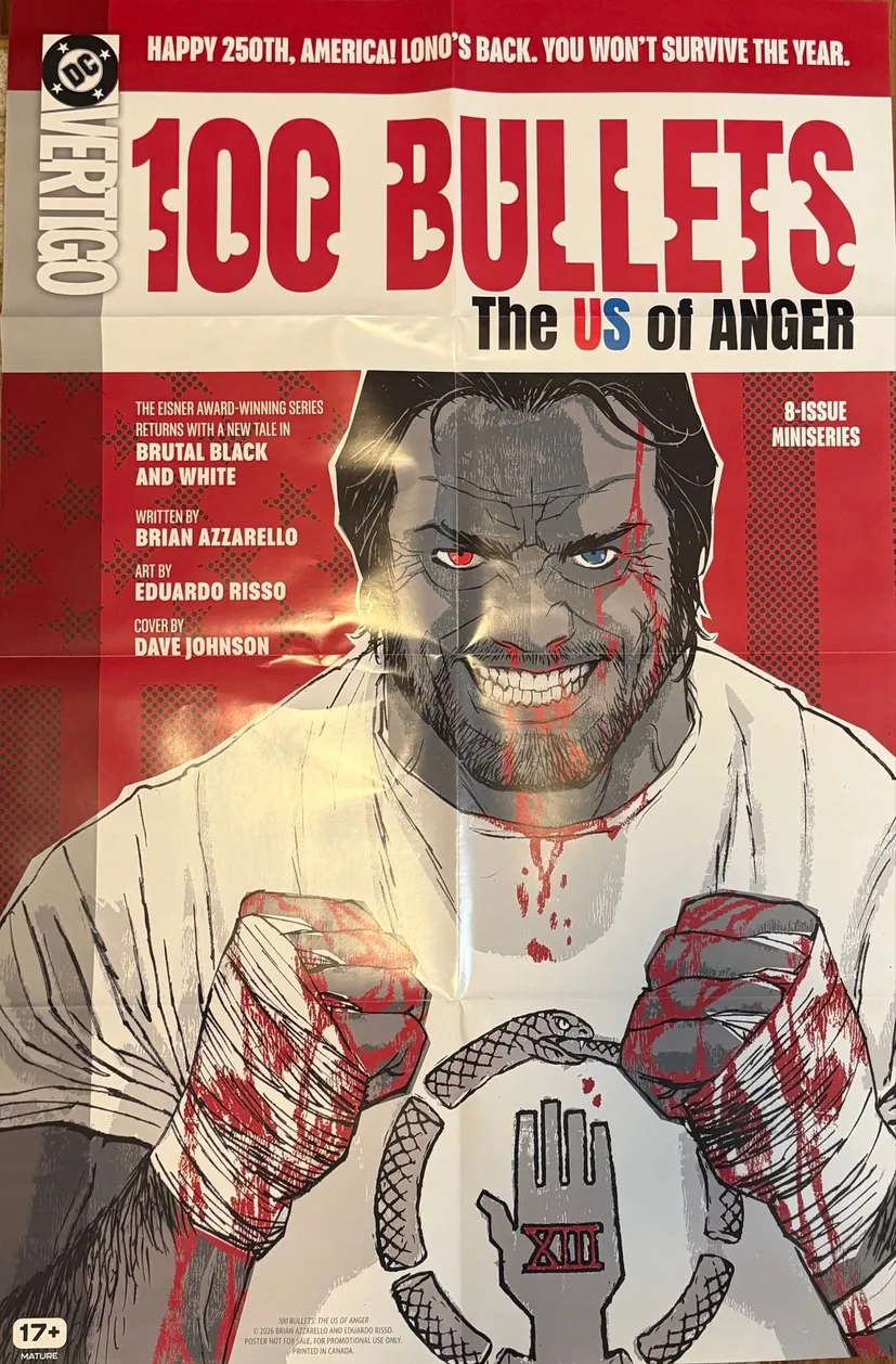 100 Bullets - The US of Anger - Retailer Exclusive Poster - 2ft x 3ft