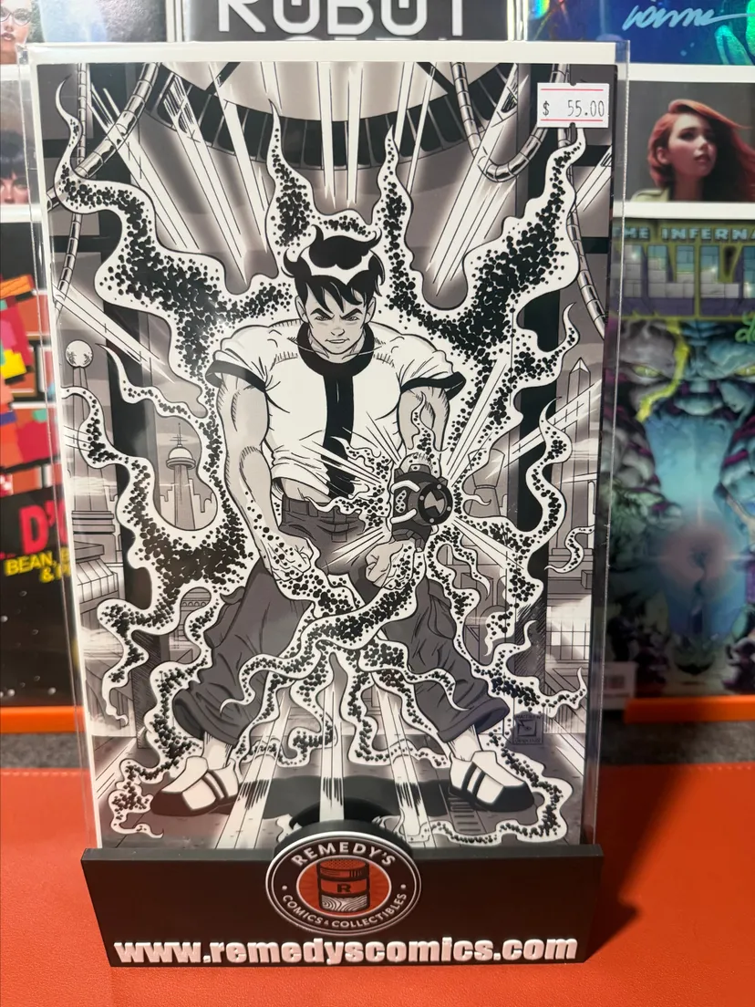 BEN 10 #1 - Matthew Jenkins - Absolute Batman Homage - SDCC Exclusive - B&W Variant - LTD 200